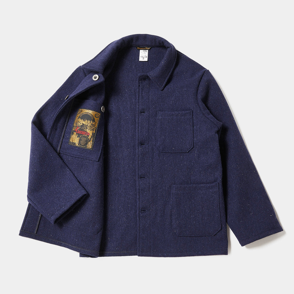 Le Laboureur Wool Work Jacket - Navy